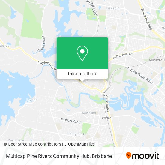 Multicap Pine Rivers Community Hub map