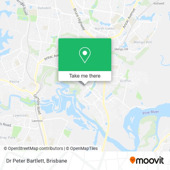 Dr Peter Bartlett map