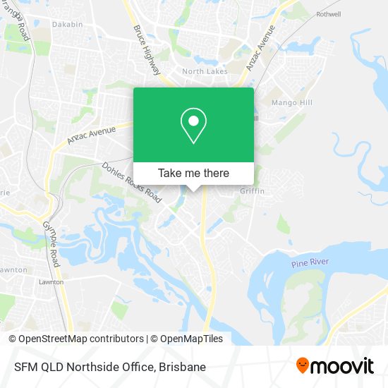 SFM QLD Northside Office map