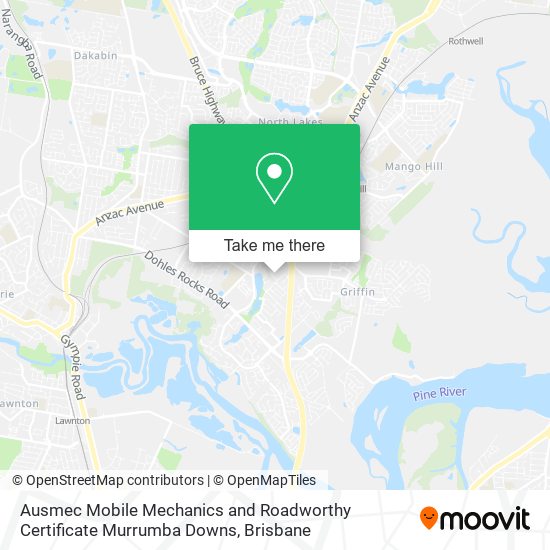 Ausmec Mobile Mechanics and Roadworthy Certificate Murrumba Downs map