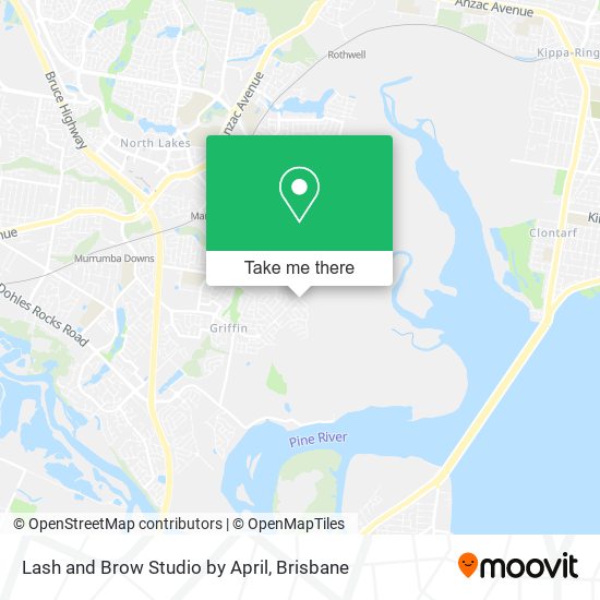 Lash and Brow Studio by April map