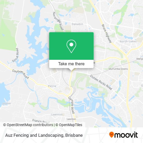 Auz Fencing and Landscaping map