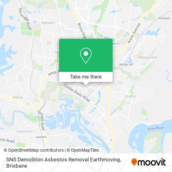 SNS Demolition Asbestos Removal Earthmoving map