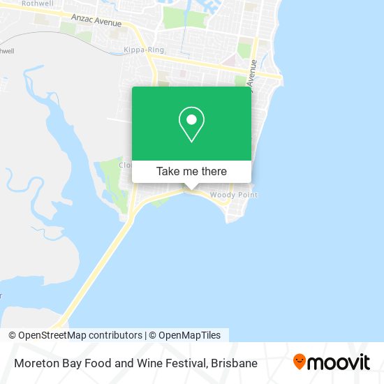 Moreton Bay Food and Wine Festival map