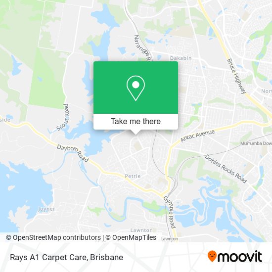 Rays A1 Carpet Care map