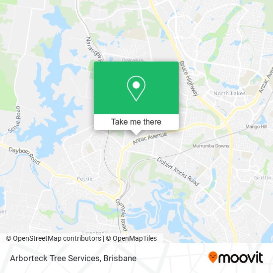 Arborteck Tree Services map