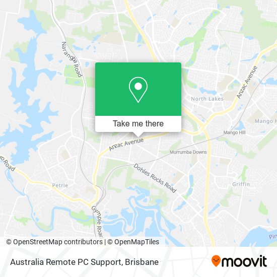 Australia Remote PC Support map