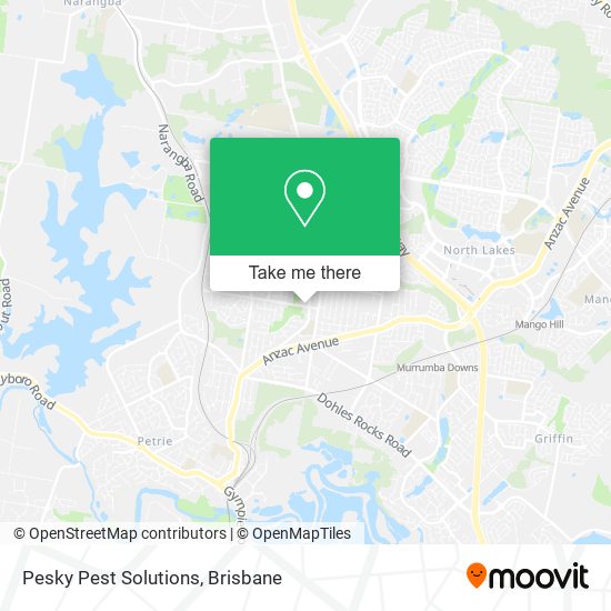 Pesky Pest Solutions map