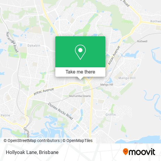 Hollyoak Lane map