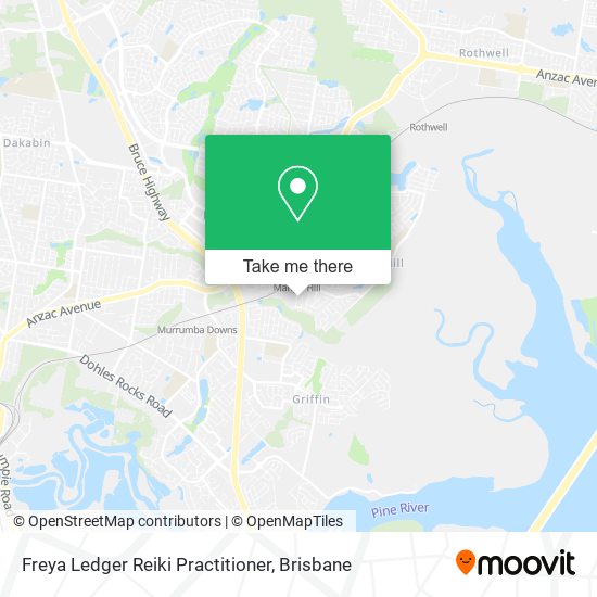Freya Ledger Reiki Practitioner map
