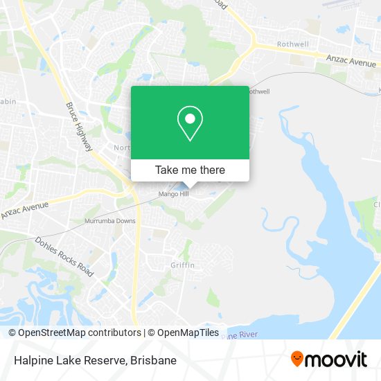 Halpine Lake Reserve map