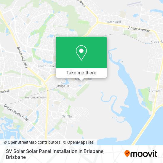 SV Solar Solar Panel Installation in Brisbane map