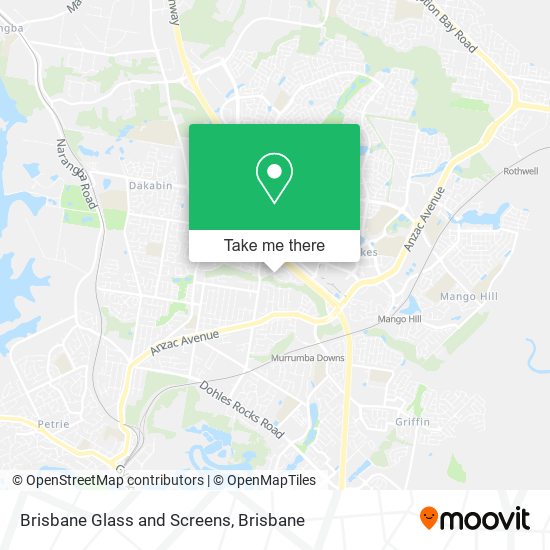 Brisbane Glass and Screens map