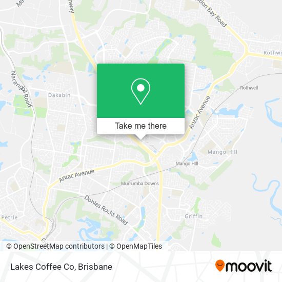 Lakes Coffee Co map