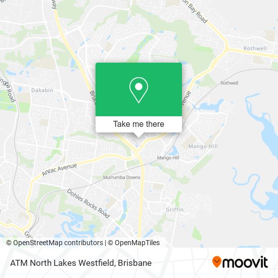ATM North Lakes Westfield map