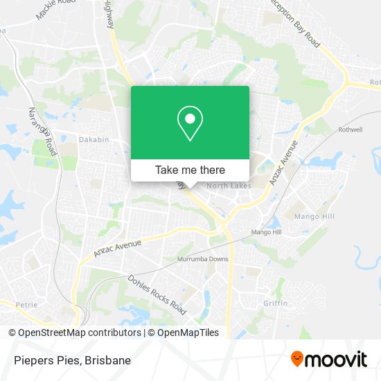 Piepers Pies map
