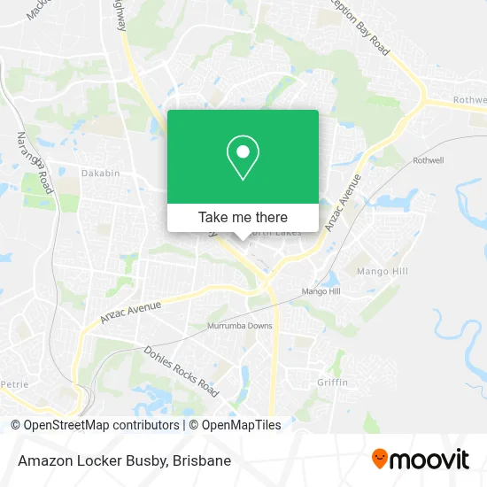 Mapa Amazon Locker Busby