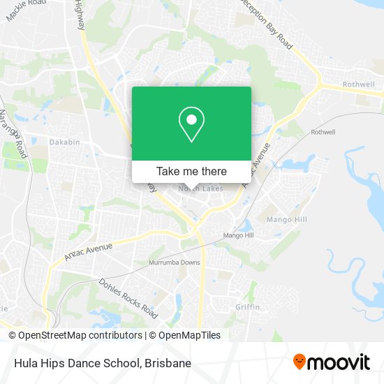 Hula Hips Dance School map