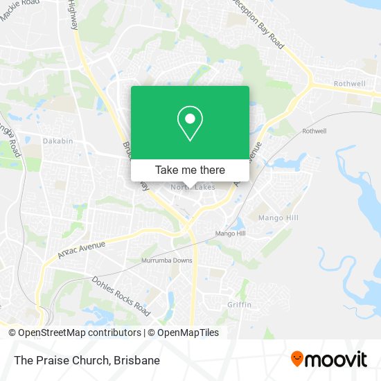 The Praise Church map