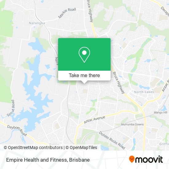 Empire Health and Fitness map