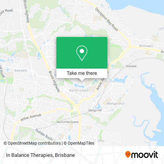 In Balance Therapies map