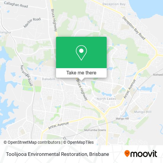 Toolijooa Environmental Restoration map