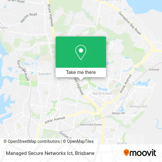 Mapa Managed Secure Networks Ict