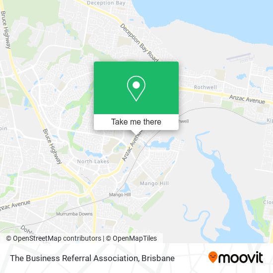 The Business Referral Association map