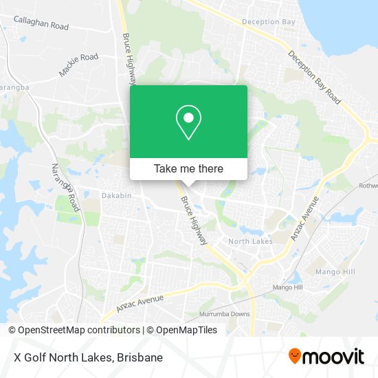 X Golf North Lakes map