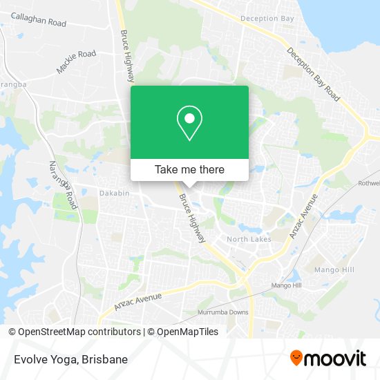 Evolve Yoga map
