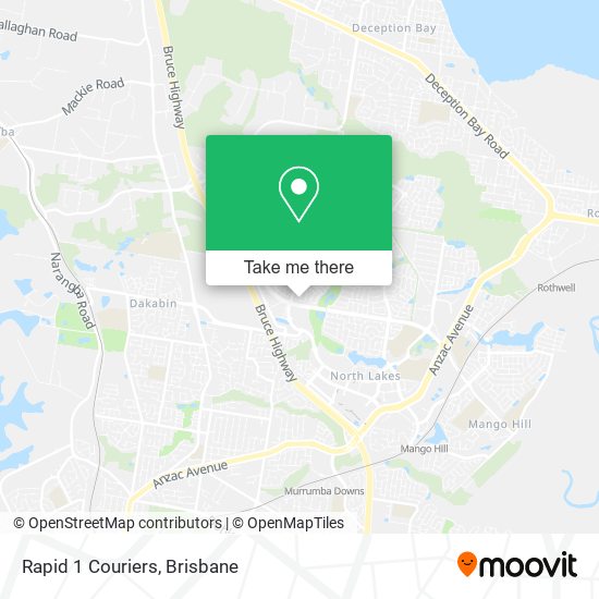Rapid 1 Couriers map