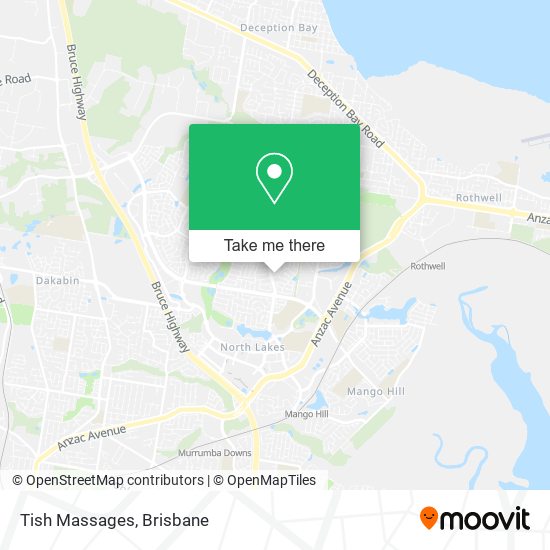 Tish Massages map