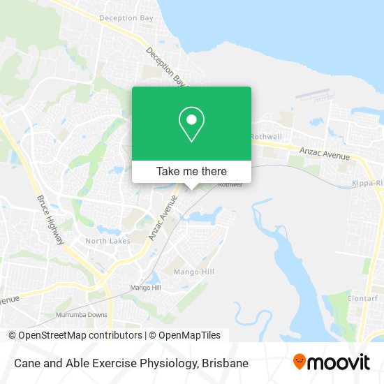Cane and Able Exercise Physiology map