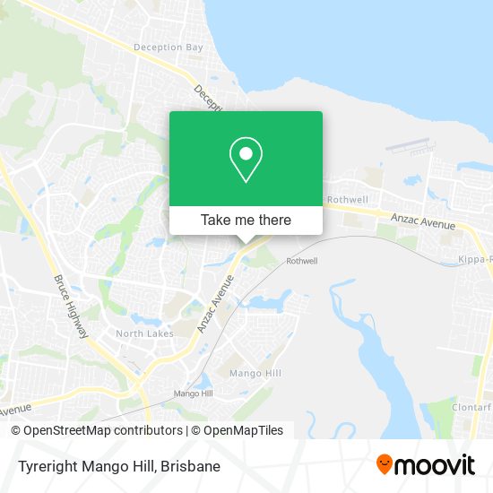 Tyreright Mango Hill map