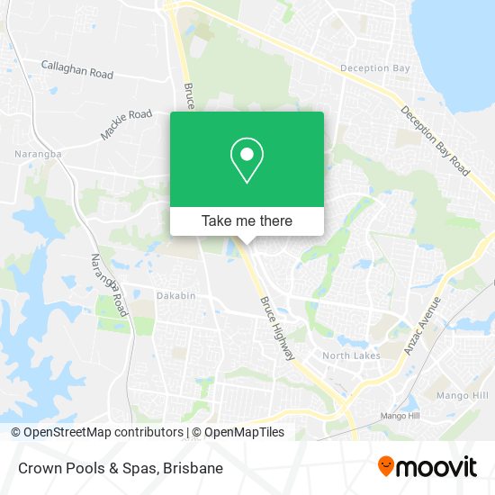 Crown Pools & Spas map
