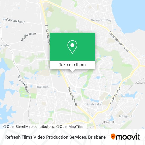 Refresh Films Video Production Services map