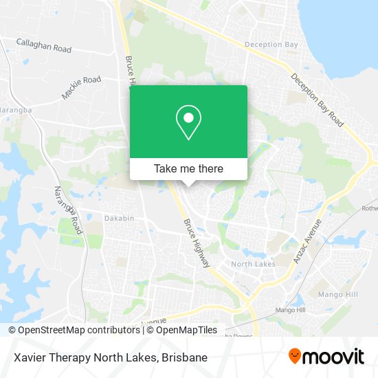 Xavier Therapy North Lakes map