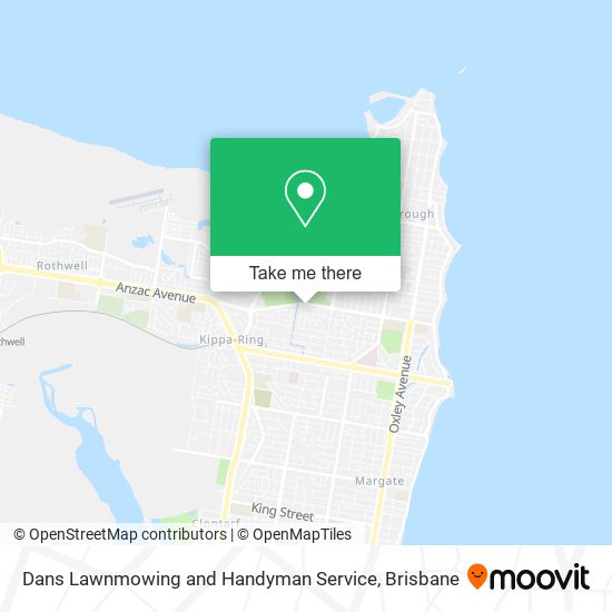 Dans Lawnmowing and Handyman Service map