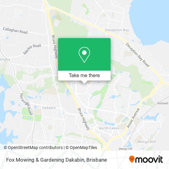 Fox Mowing & Gardening Dakabin map