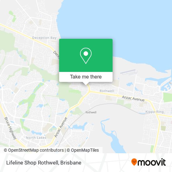 Lifeline Shop Rothwell map