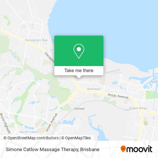 Simone Catlow Massage Therapy map