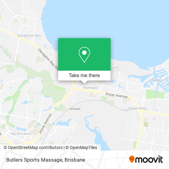 Butlers Sports Massage map