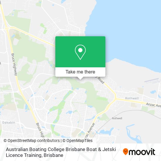 Australian Boating College Brisbane Boat & Jetski Licence Training map