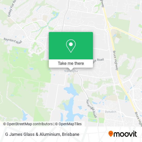 G James Glass & Aluminium map