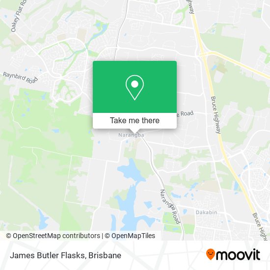 James Butler Flasks map