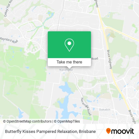 Butterfly Kisses Pampered Relaxation map