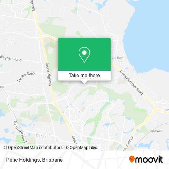 Pefic Holdings map