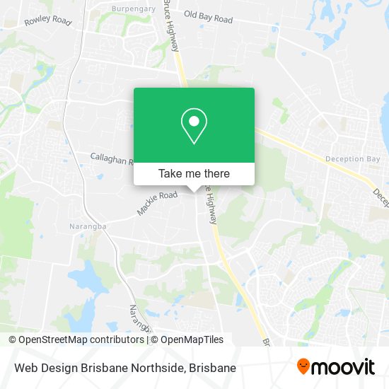Web Design Brisbane Northside map