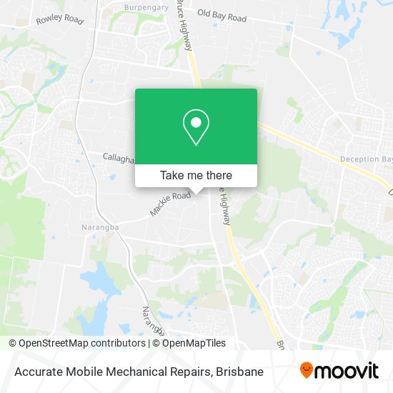 Accurate Mobile Mechanical Repairs map