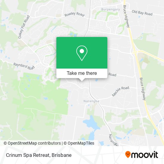Crinum Spa Retreat map